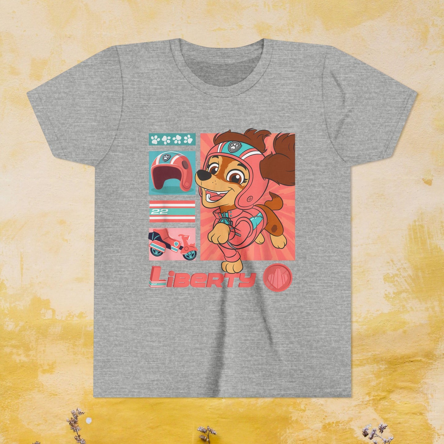 Liberty - Paw Patrol T-shirt - Animation TV Series Youth Short Sleeve Tee