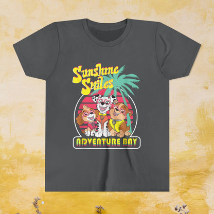 Sunshine Smiles Adventure Bay - Paw Patrol T-shirt - Animation TV Series Youth Short Sleeve Tee