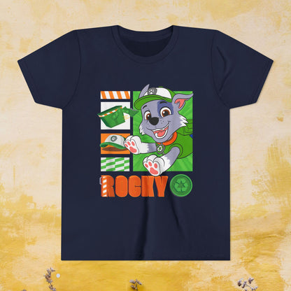 Rocky - Paw Patrol T-shirt - Animation TV Series Youth Short Sleeve Tee
