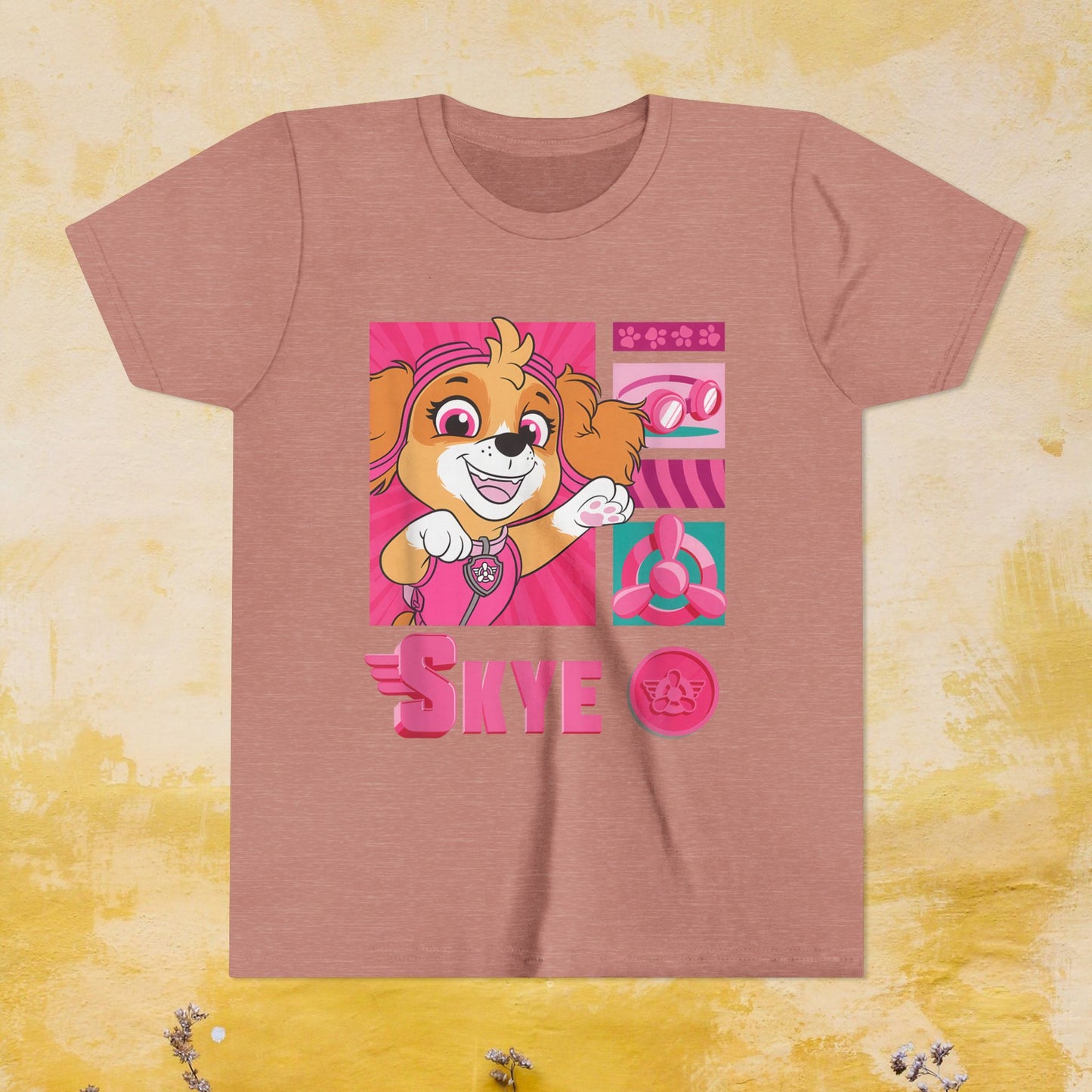 Skye - Paw Patrol T-shirt - Animation TV Series Youth Short Sleeve Tee