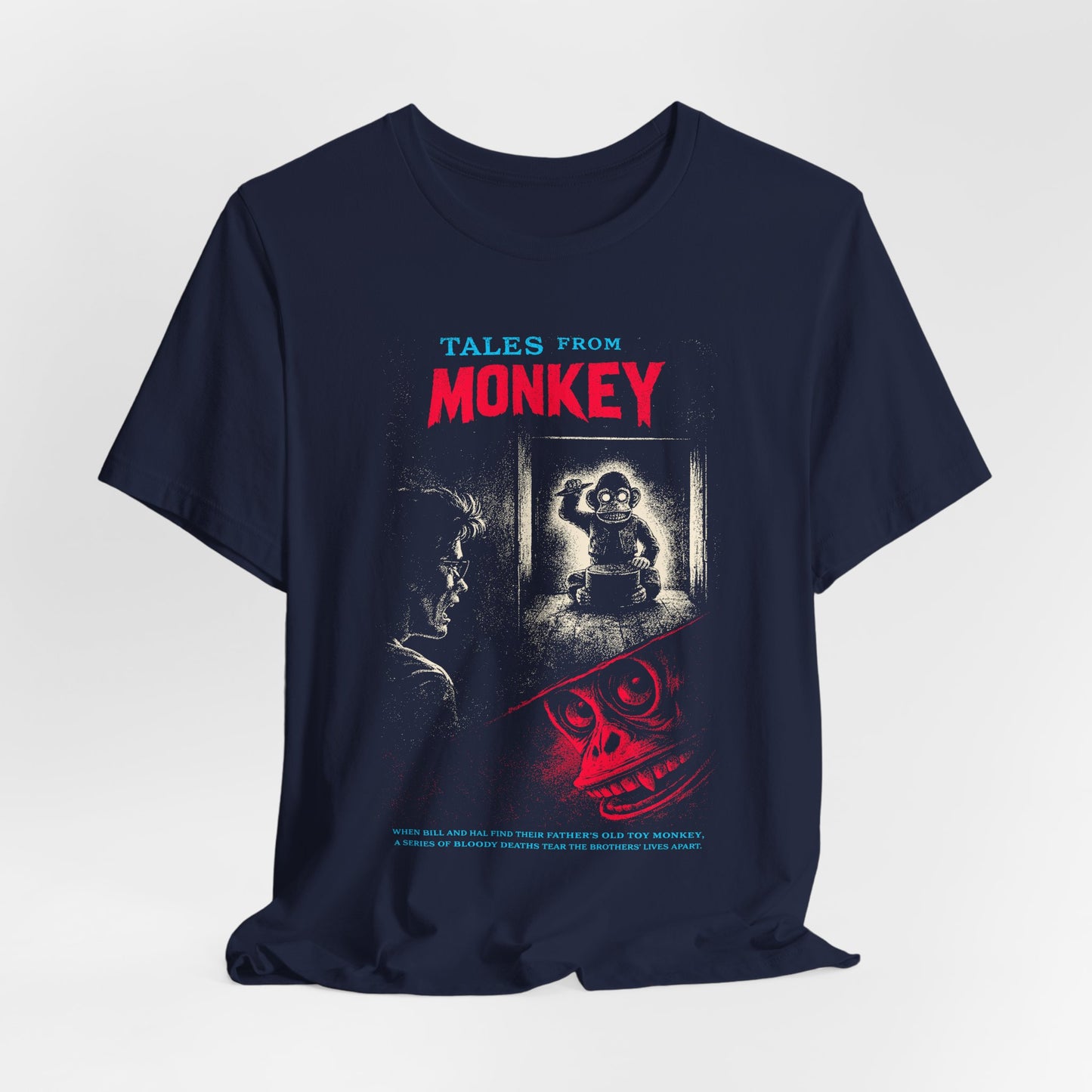 Tales From The Monkey Horror Movie T-Shirt | Unisex Graphic Short Sleeve Tee