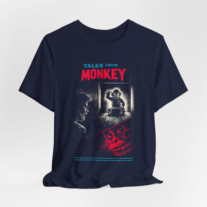 Tales From The Monkey Horror Movie T-Shirt | Unisex Graphic Short Sleeve Tee