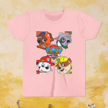 Paw Patrol T-shirt - Animation TV Series Youth Short Sleeve Tee