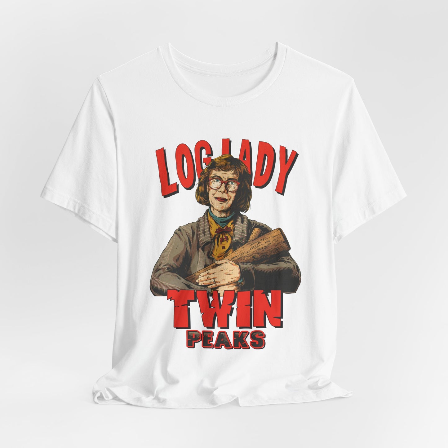 Log Lady Twin Peaks TV Series | Unisex Graphic Short Sleeve Tee