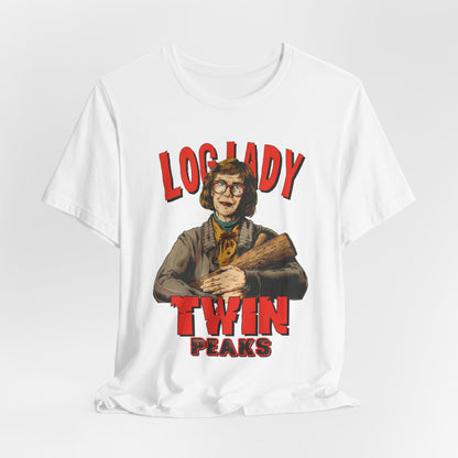 Log Lady Twin Peaks TV Series | Unisex Graphic Short Sleeve Tee
