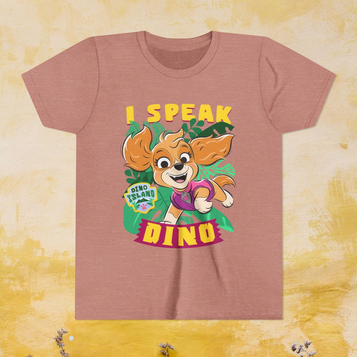 I Speak Dino - Paw Patrol: The Dino Movie T-shirt - Animation TV Series Youth Short Sleeve Tee