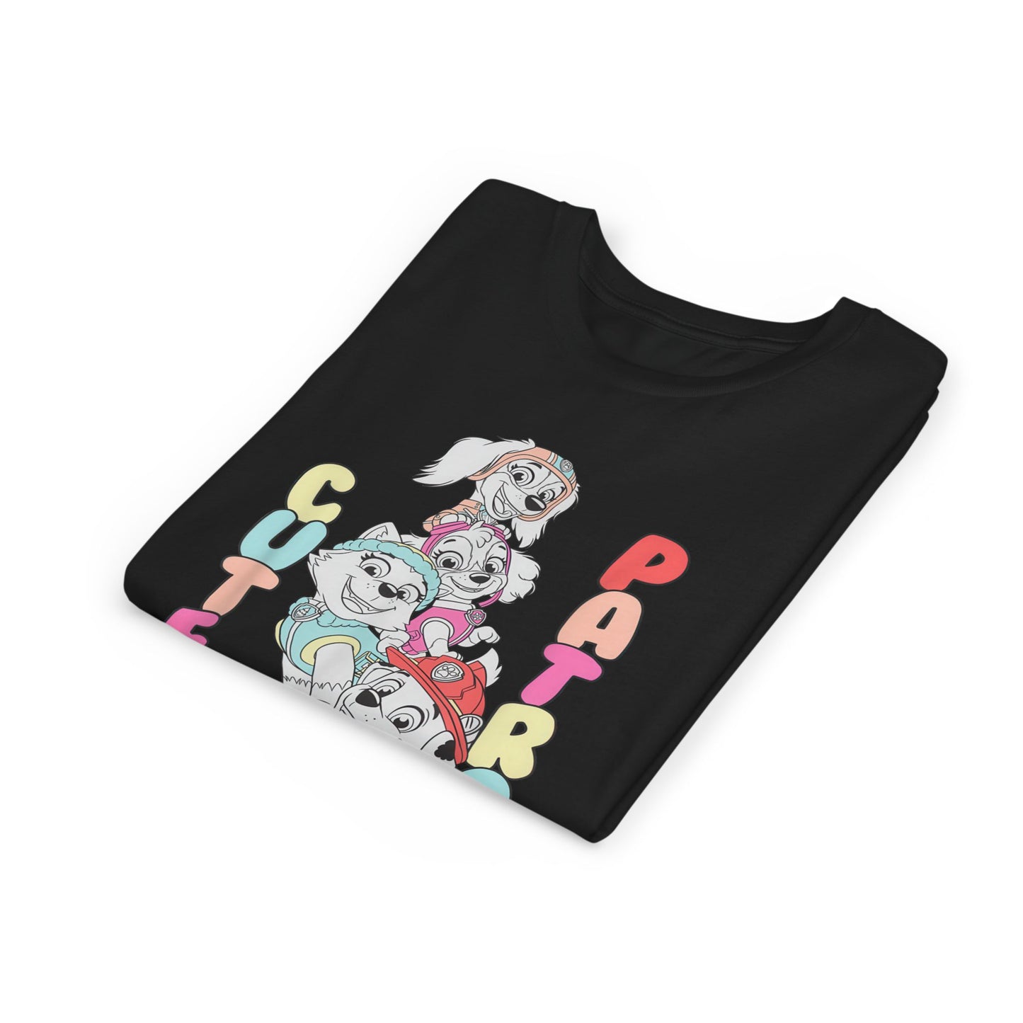 Cute Patrol - Paw Patrol T-shirt - Animation TV Series Youth Short Sleeve Tee