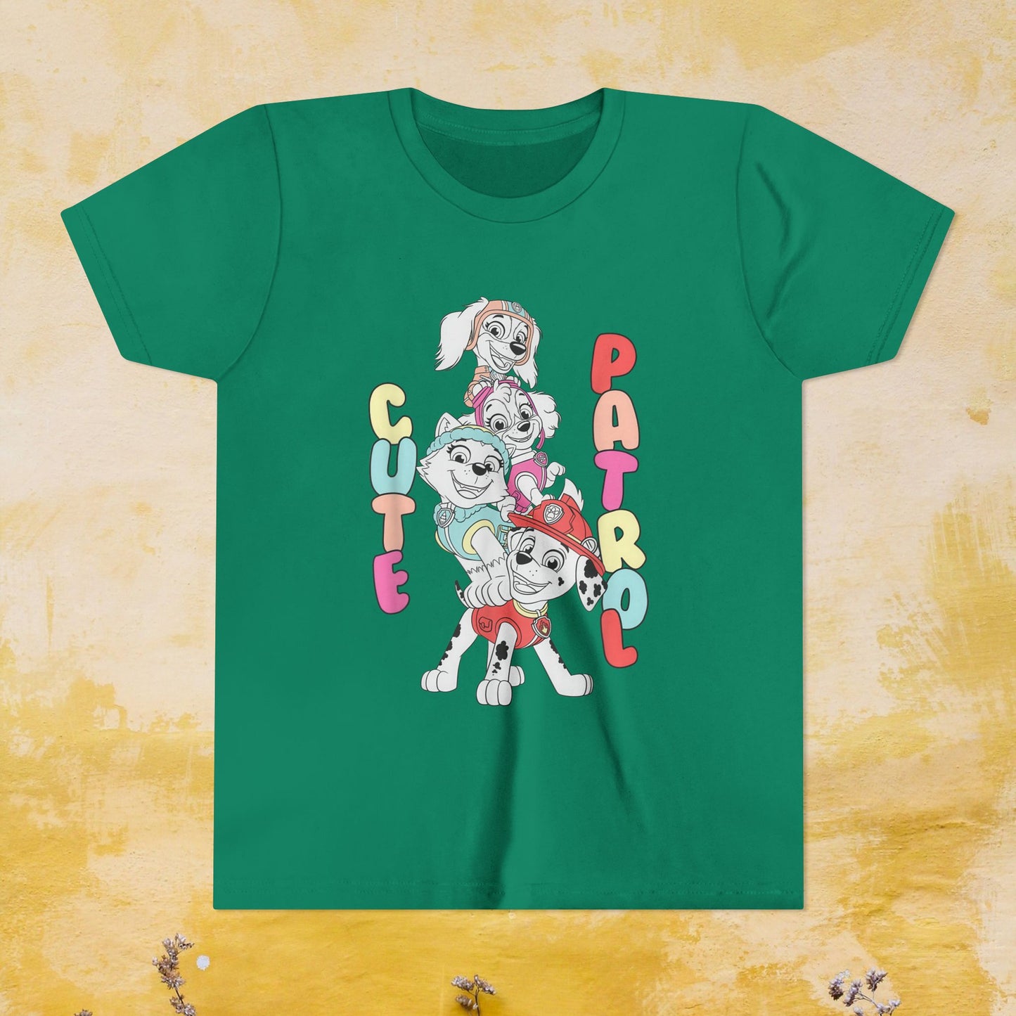 Cute Patrol - Paw Patrol T-shirt - Animation TV Series Youth Short Sleeve Tee