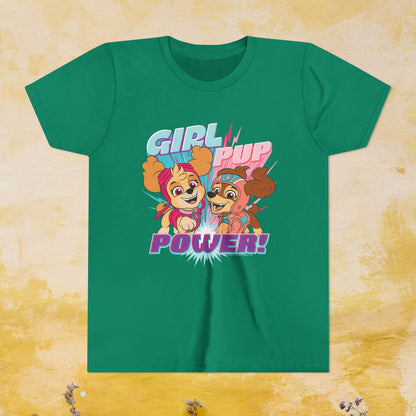 Girl Pup Power! - Paw Patrol T-shirt - Animation TV Series Youth Short Sleeve Tee