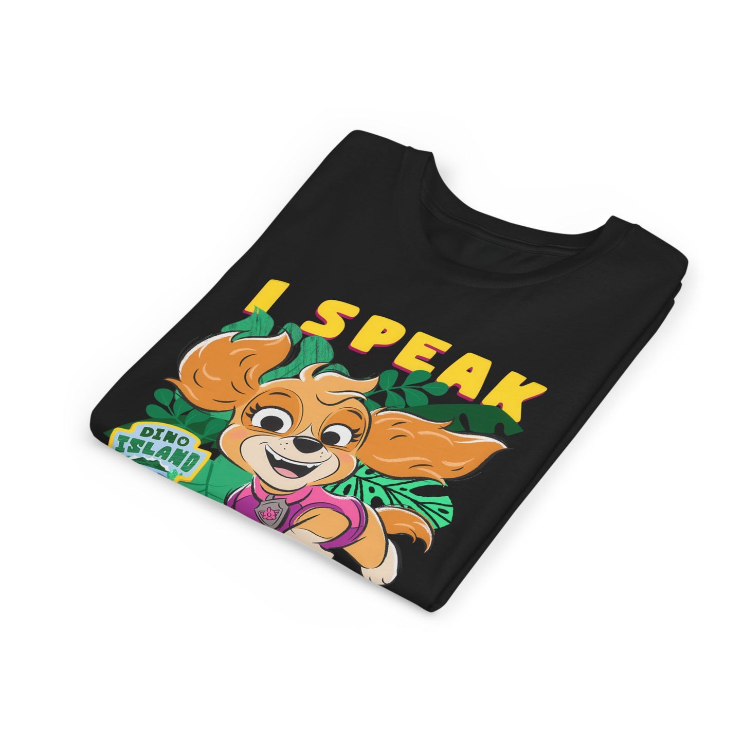 I Speak Dino - Paw Patrol: The Dino Movie T-shirt - Animation TV Series Youth Short Sleeve Tee