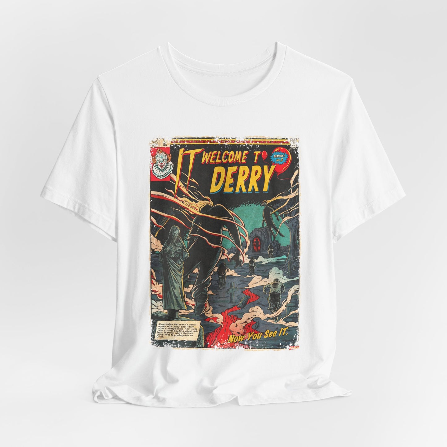 IT Welcome To Derry Horror TV Series | Unisex Graphic Short Sleeve Tee