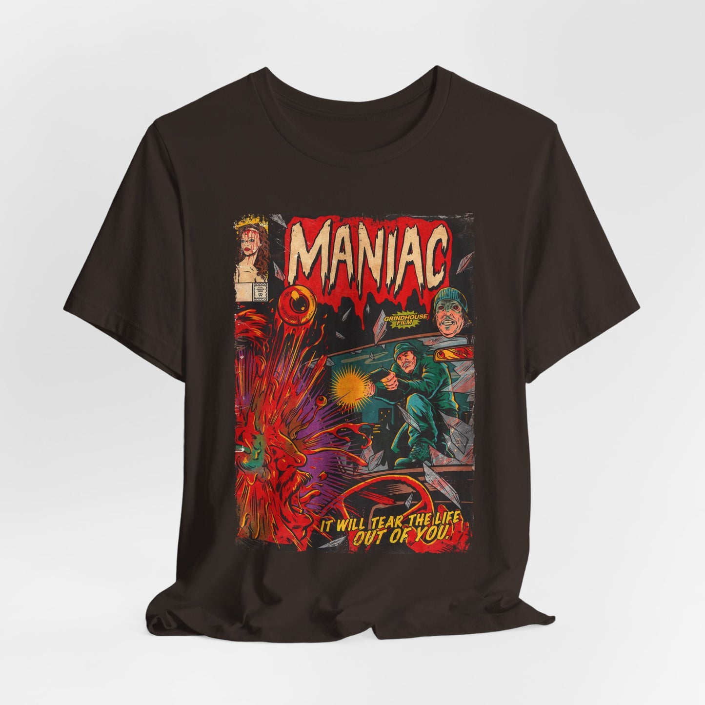 Maniac Horror Movie | Unisex Graphic Short Sleeve Tee