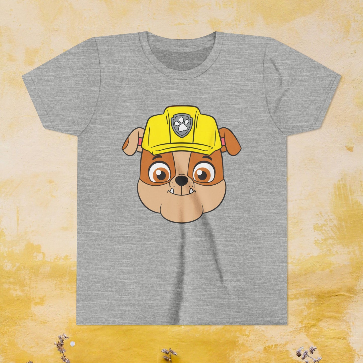 Rubble - Paw Patrol T-shirt - Animation TV Series Youth Short Sleeve Tee