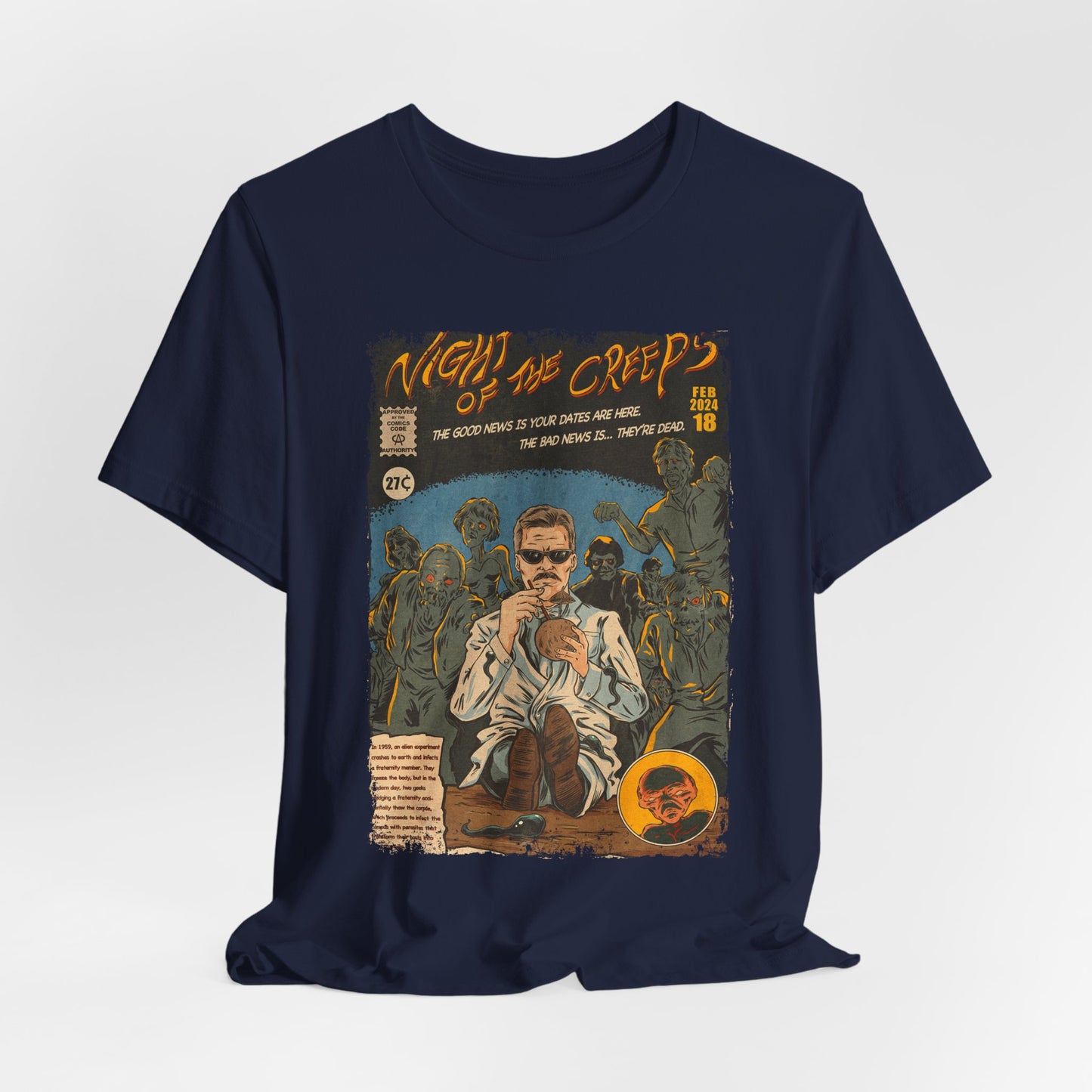 Night of The Creeps Horror Movie | Unisex Graphic Short Sleeve Tee