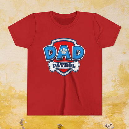 Dad Patrol - Paw Patrol Father's Day T-shirt - Animation TV Series Youth Short Sleeve Tee