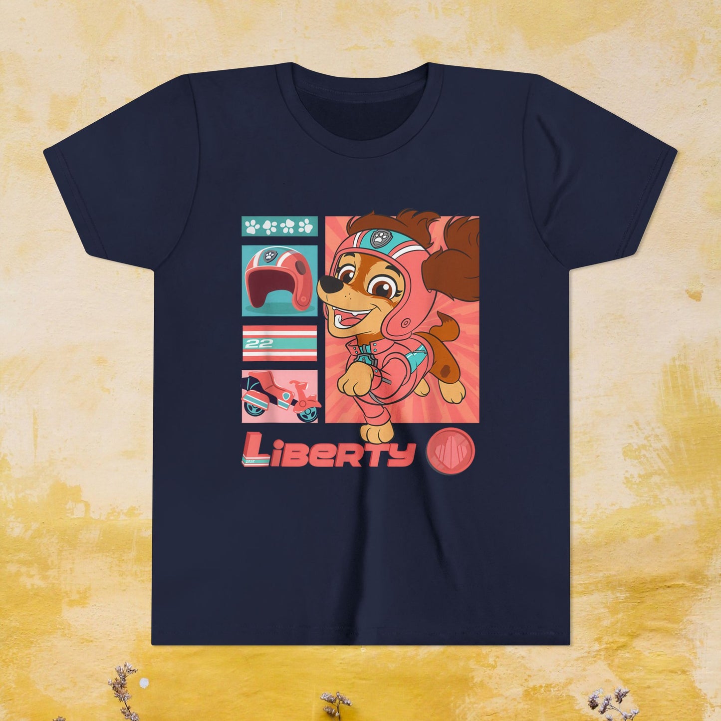 Liberty - Paw Patrol T-shirt - Animation TV Series Youth Short Sleeve Tee