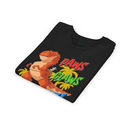 Paws, Claws, and Roars! - Paw Patrol: The Dino Movie T-shirt - Animation TV Series Youth Short Sleeve Tee