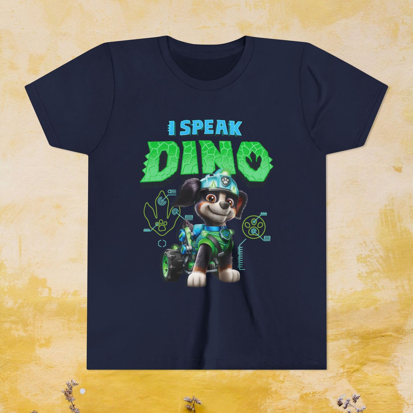 I Speak Dino - Paw Patrol: The Dino Movie T-shirt - Animation TV Series Youth Short Sleeve Tee