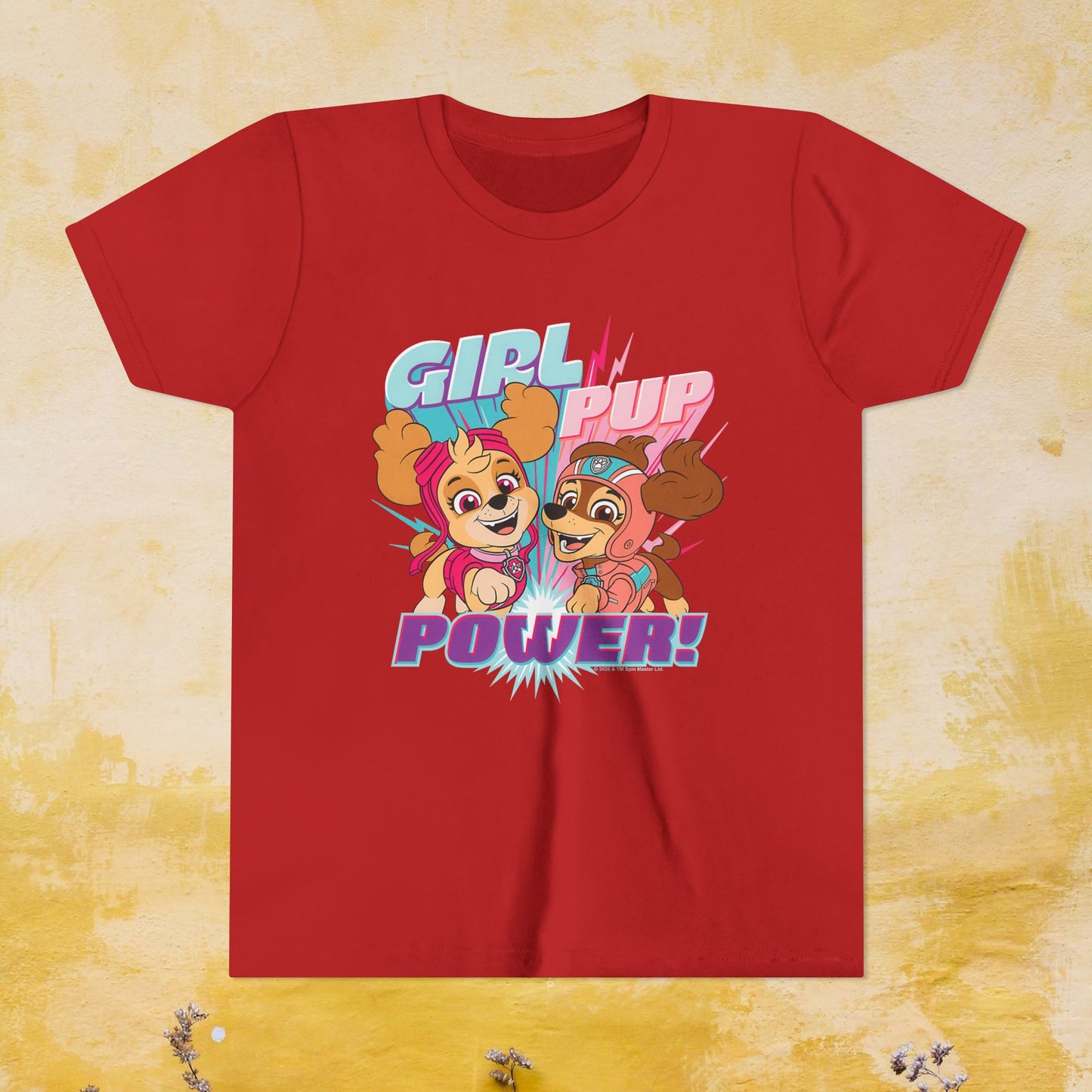 Girl Pup Power! - Paw Patrol T-shirt - Animation TV Series Youth Short Sleeve Tee