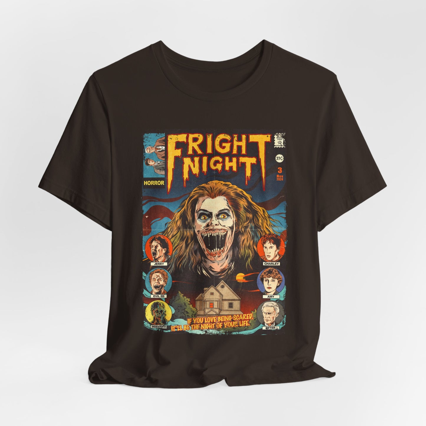 Fright Night Horror Movie | Unisex Graphic Short Sleeve Tee
