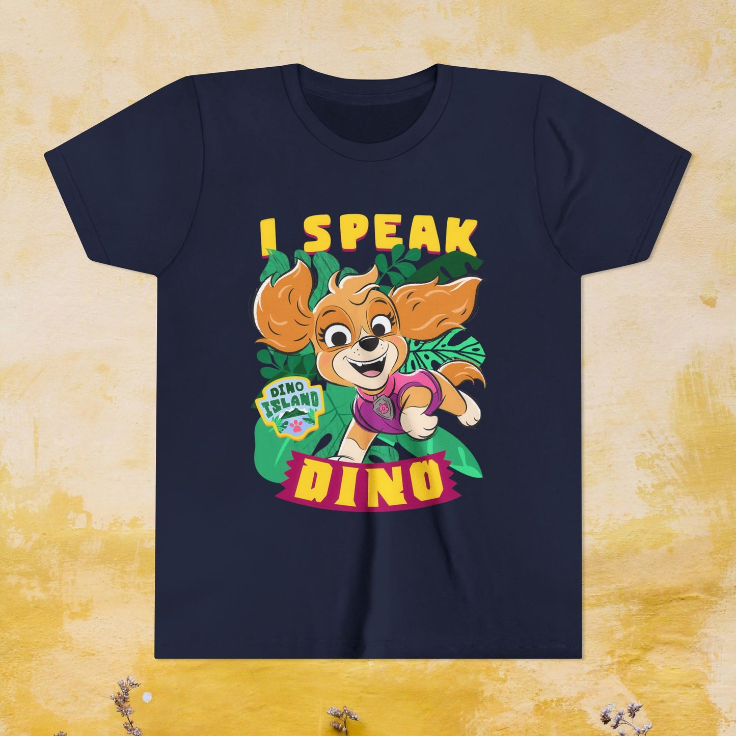 I Speak Dino - Paw Patrol: The Dino Movie T-shirt - Animation TV Series Youth Short Sleeve Tee