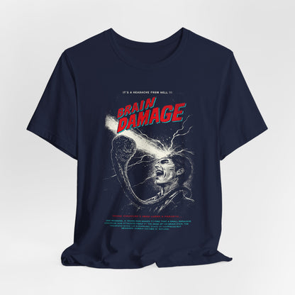 Brain Damage Horror Movie T-Shirt | Unisex Graphic Short Sleeve Tee