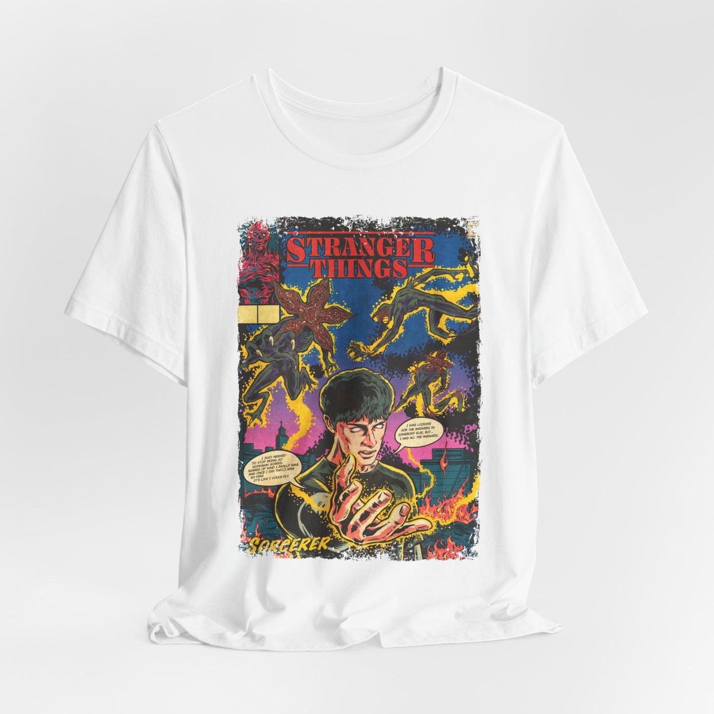 Stranger Things Horror Sci-Fi TV Series | Unisex Graphic Short Sleeve Tee