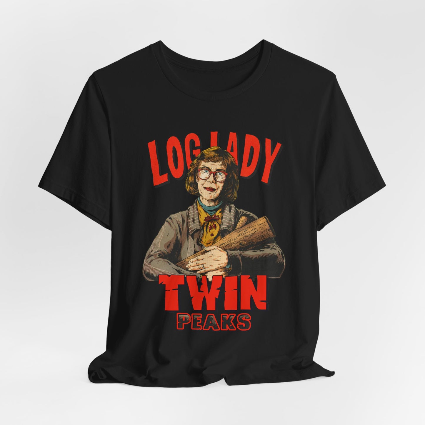 Log Lady Twin Peaks TV Series | Unisex Graphic Short Sleeve Tee