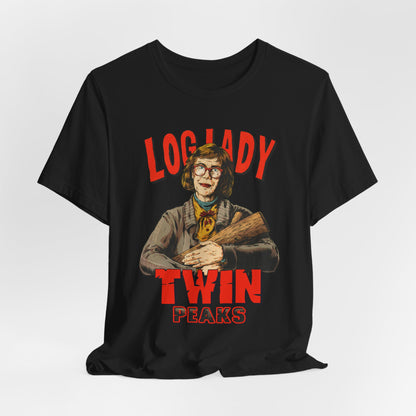 Log Lady Twin Peaks TV Series | Unisex Graphic Short Sleeve Tee