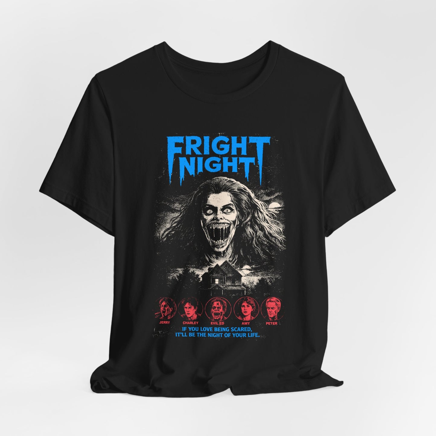 Fright Night Horror Movie T-Shirt | Unisex Graphic Short Sleeve Tee