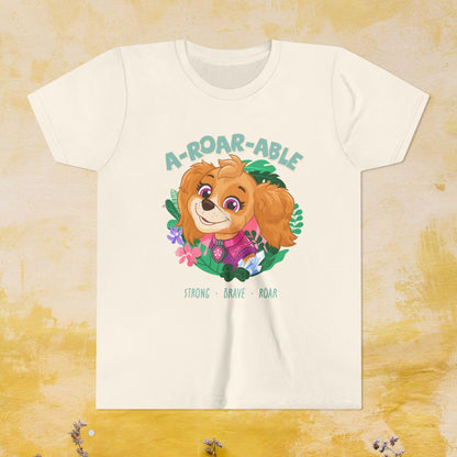 A-Roar-able - Paw Patrol: The Dino Movie T-shirt - Animation TV Series Youth Short Sleeve Tee