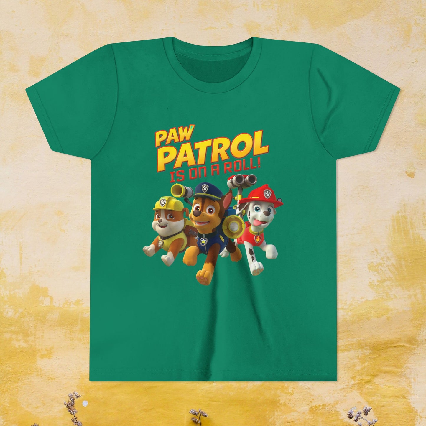 Paw Patrol is On a Roll - Paw Patrol T-shirt - Animation TV Series Youth Short Sleeve Tee