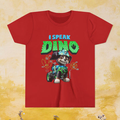 I Speak Dino - Paw Patrol: The Dino Movie T-shirt - Animation TV Series Youth Short Sleeve Tee