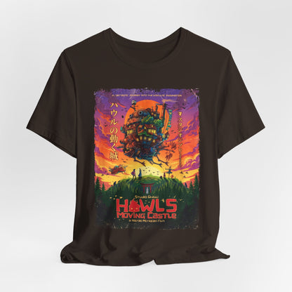 Ghibli's Howls Moving Castle Anime Movie T-Shirt | Unisex Graphic Short Sleeve Tee