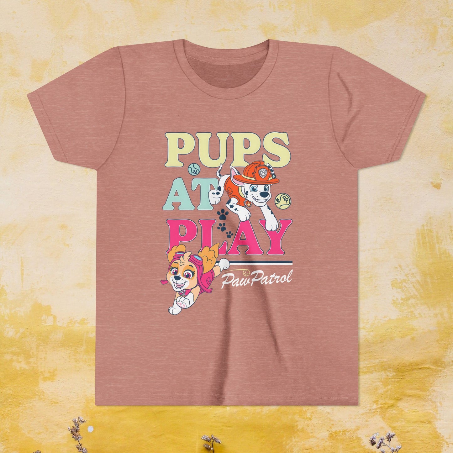 Pups at Play - Paw Patrol T-shirt - Animation TV Series Youth Short Sleeve Tee