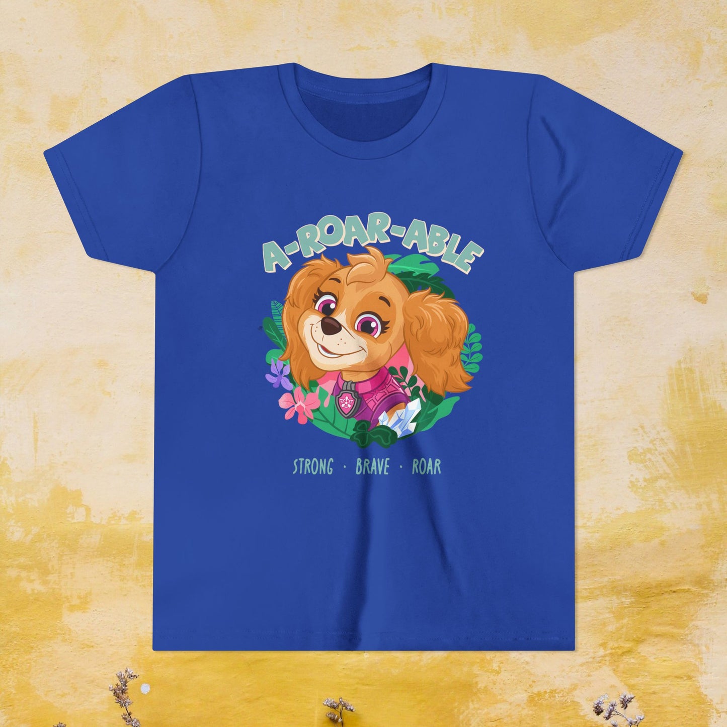 A-Roar-able - Paw Patrol: The Dino Movie T-shirt - Animation TV Series Youth Short Sleeve Tee