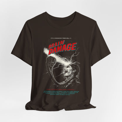 Brain Damage Horror Movie T-Shirt | Unisex Graphic Short Sleeve Tee