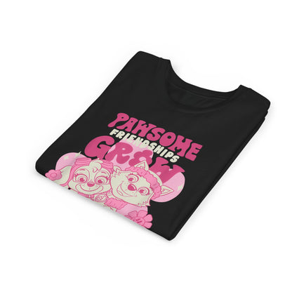 Pawsome Friendships Grow - Paw Patrol T-shirt - Animation TV Series Youth Short Sleeve Tee