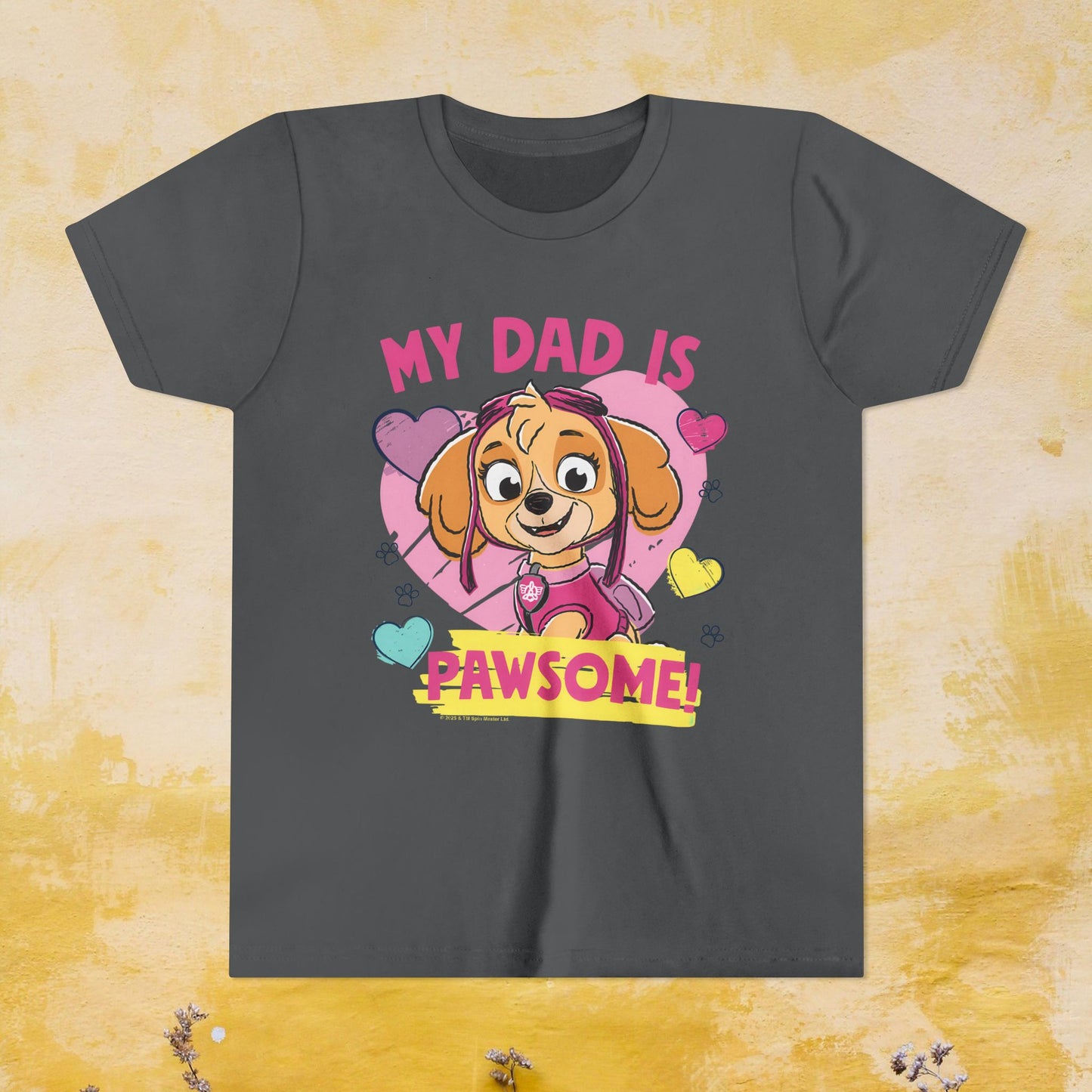 My Dad is Pawsome - Paw Patrol Father's Day T-shirt - Animation TV Series Youth Short Sleeve Tee