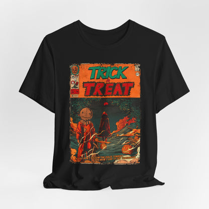 Trick or Treat Horror Movie | Unisex Graphic Short Sleeve Tee