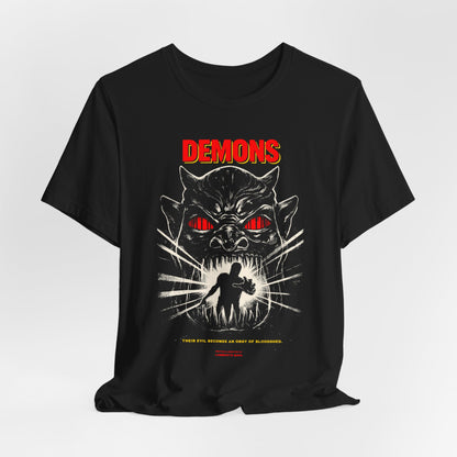 Demons Horror Movie T-Shirt | Unisex Graphic Short Sleeve Tee