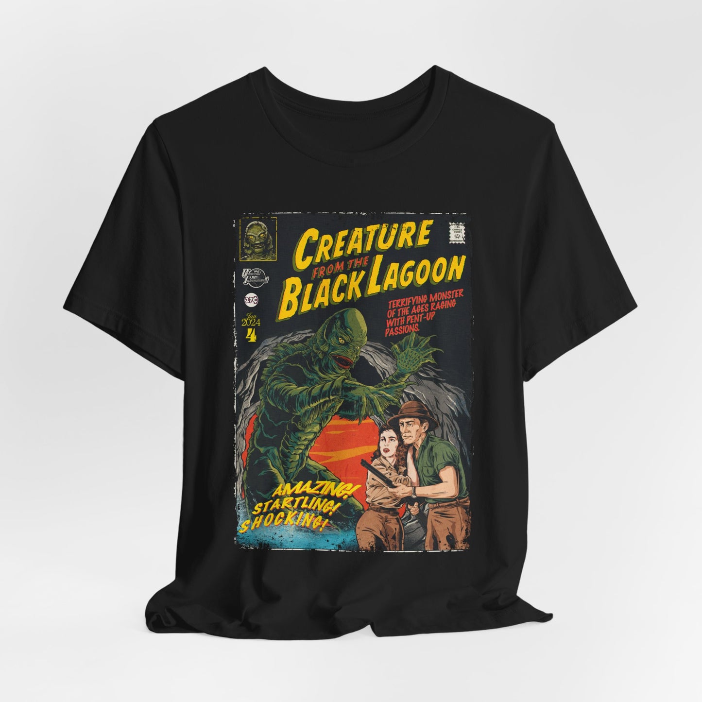 Creature From The Black Lagoon Horror Movie | Unisex Graphic Short Sleeve Tee