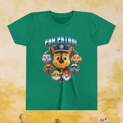Paw Patrol T-shirt - Animation TV Series Youth Short Sleeve Tee