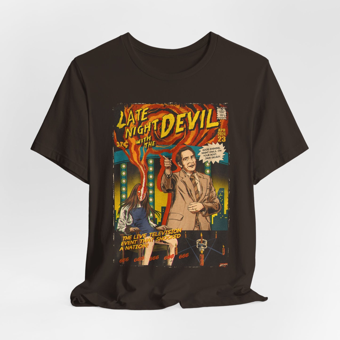 Late Night with The Devil Horror Movie | Unisex Graphic Short Sleeve Tee