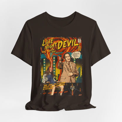 Late Night with The Devil Horror Movie | Unisex Graphic Short Sleeve Tee