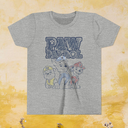Paw Patrol T-shirt - Animation TV Series Youth Short Sleeve Tee
