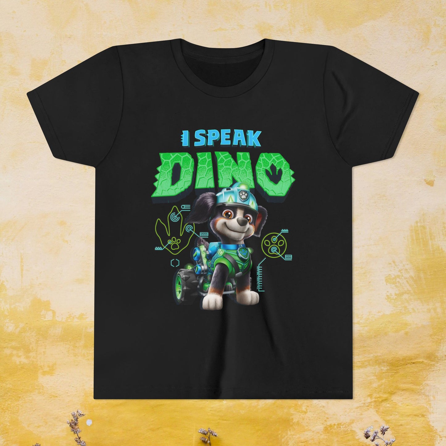 I Speak Dino - Paw Patrol: The Dino Movie T-shirt - Animation TV Series Youth Short Sleeve Tee