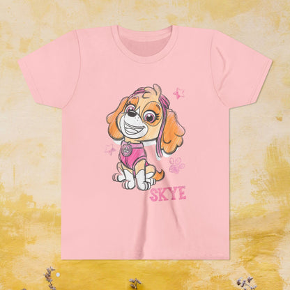 Skye - Paw Patrol T-shirt - Animation TV Series Youth Short Sleeve Tee
