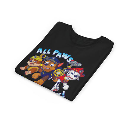 All Paws on Deck! - Paw Patrol T-shirt - Animation TV Series Youth Short Sleeve Tee