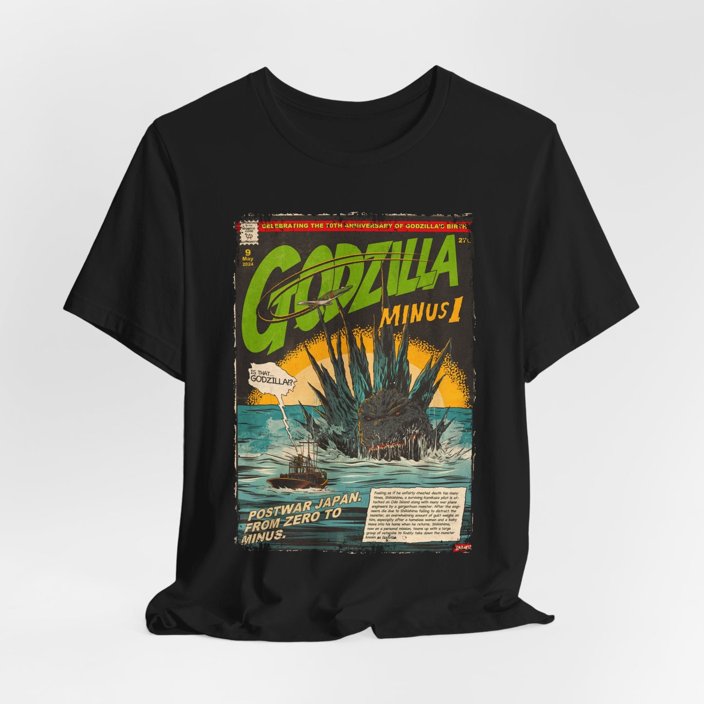Godzilla Minus One Movie | Unisex Graphic Short Sleeve Tee